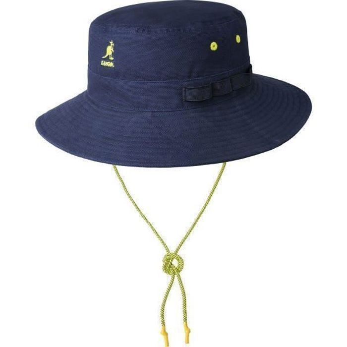 Chapeau Kangol utility cords jungle - bleu marine/jaune - M