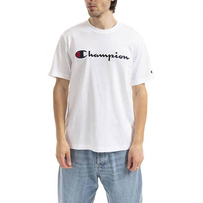 T shirt champion blanc sale