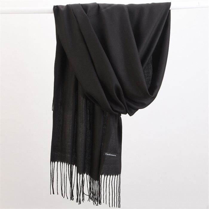 Écharpe Femme En Cachemire Léger - 200x65 Cm - Châle Pashmina Doux Pour L'hiver Ou Cadeau - 12