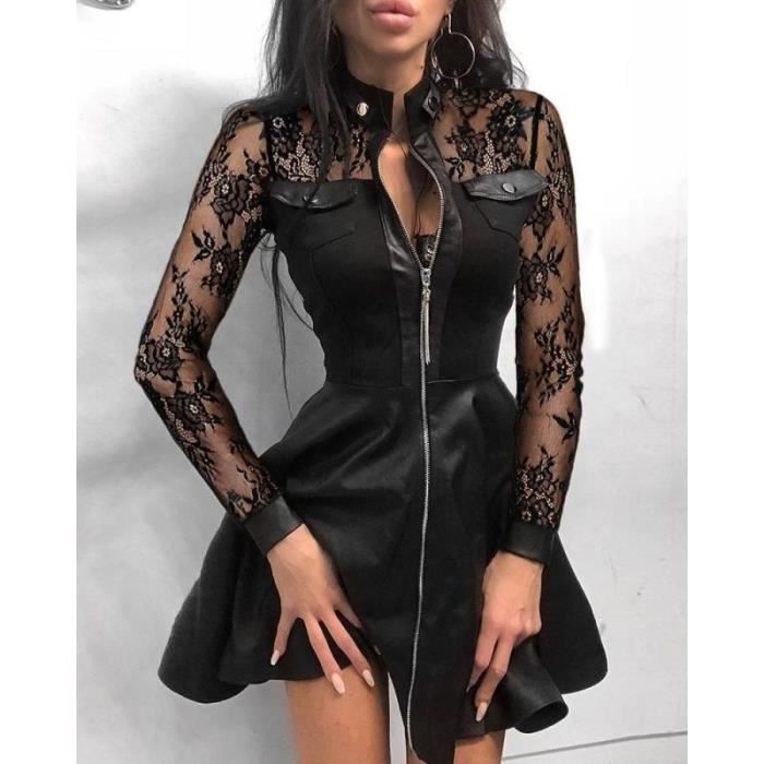 Robe Femme Mossimo Dentelle Superposée - Noire - Taille S - Neuf Avec étiquettes