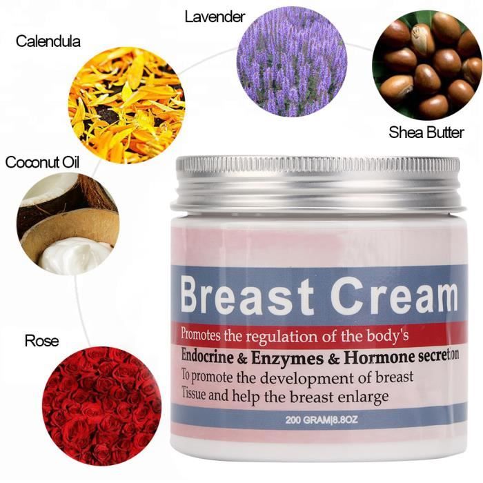 Crème Pour Le Buste Breast Enhancement Cream 60ml - Extrait De Pépins De Raisin, Naturelle