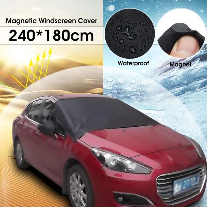 Housse De Pare Brise Magnétique Pour Voiture, Lot De 6, Protection Contre Le Gel Et La Neige, Universelle Et Pliable. - Auto