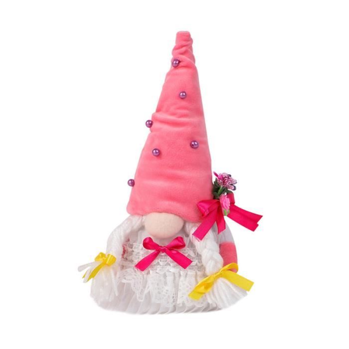 1PC créatif décoration de gnome poupée pour famille village de noel