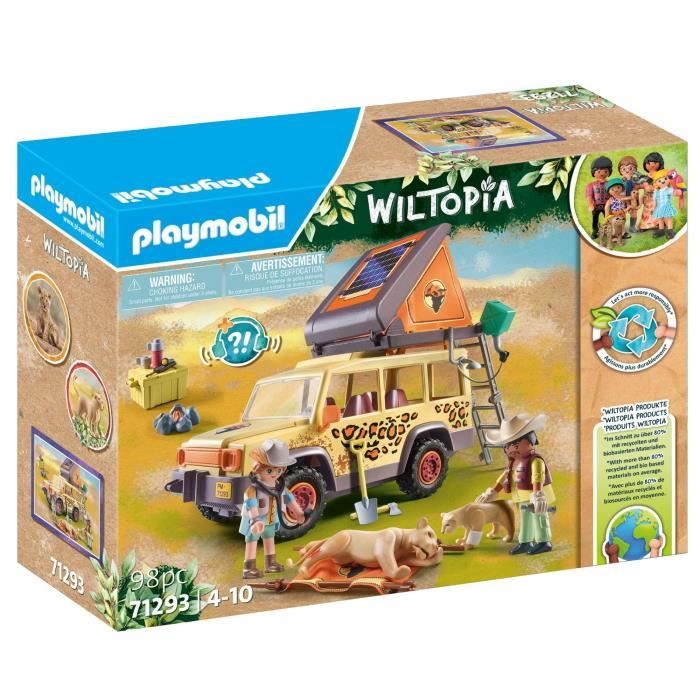 PLAYMOBIL - 71293 - Wiltopia - Explorateurs avec véhicule tout terrain - 98 pièces