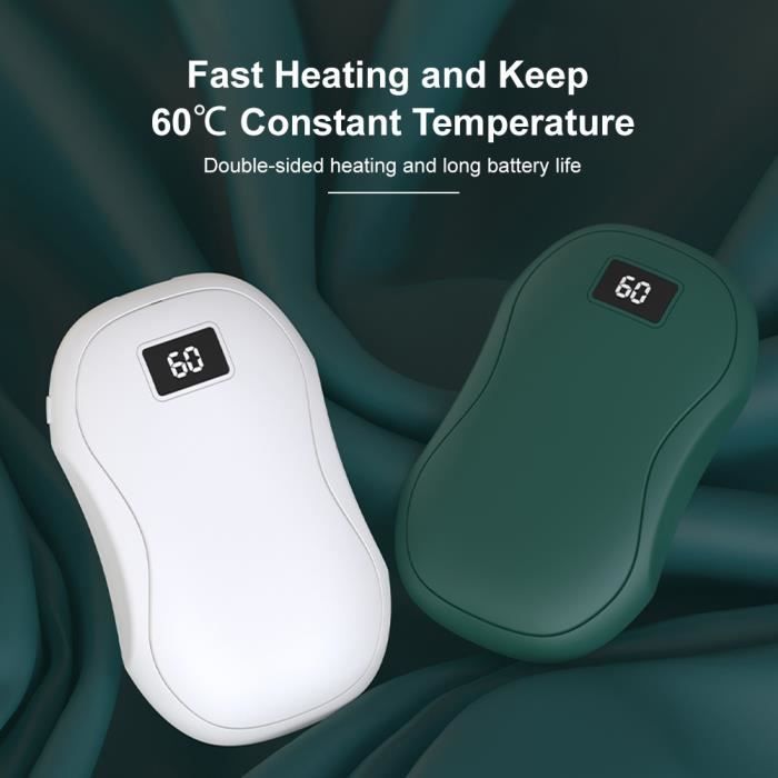 Chauffe-mains Rechargeable 10000mah – 3 Niveaux De Chaleur Avec Power Bank