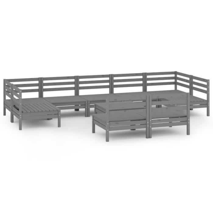 Banc D'Angle En Pin Massif KOMA - 160x160 Cm - Non Traité - Étagère De Rangement Intégrée