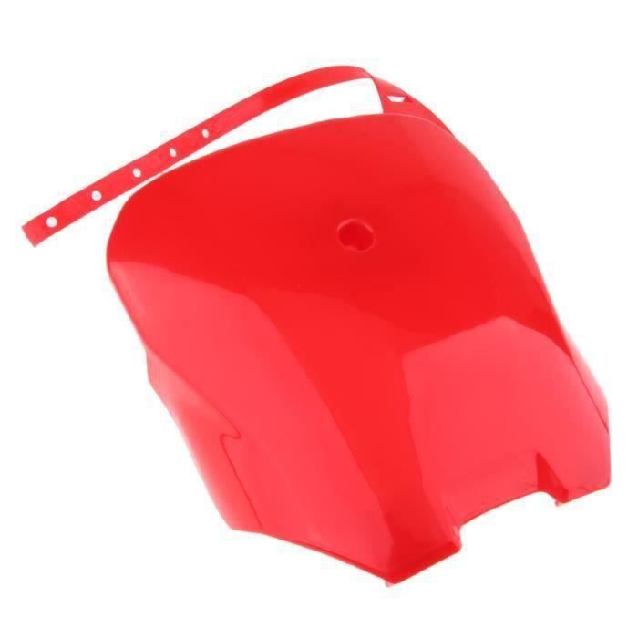 Plaque D'Immatriculation Avant Moto SYLXBM - Pit Dirt Bike Compatible CRF 110 CRF110 125 - Blanche Robuste