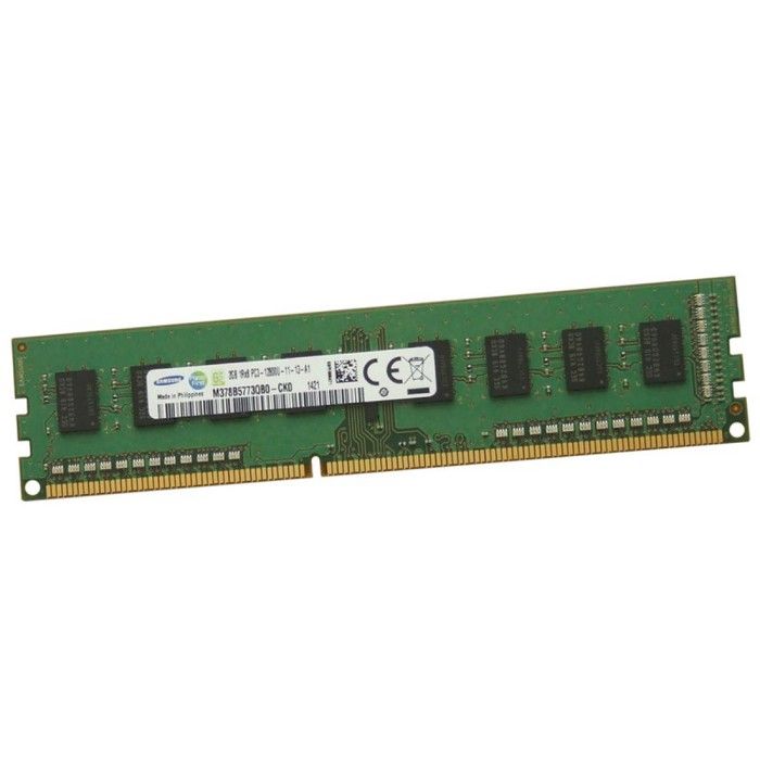 Barrette Mémoire Samsung 2Go Ram PC Bureau Samsung M378B5773Qb0-Ck0 Ddr3 240-Pin Pc3-12800U 1600Mhz 1Rx8