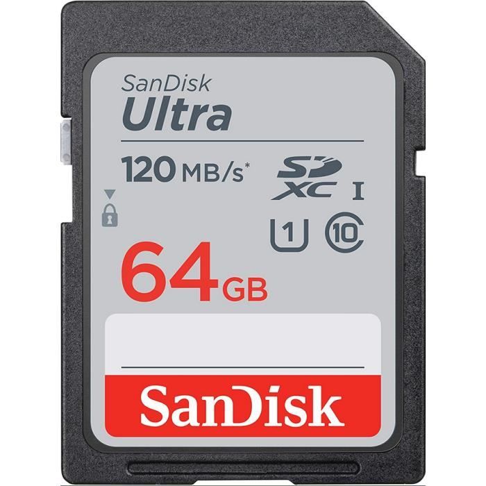 2pcs Carte Mémoire SDXC SanDisk Ultra jusqu'à 120 Mo/ classe 10 UHS I - vue 8