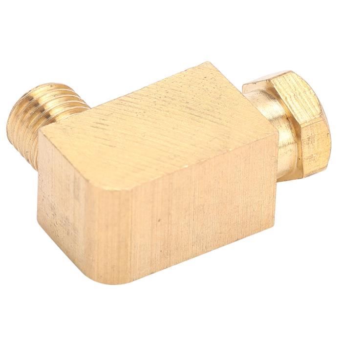 Raccord Coudé 90° En Laiton Pour Système Huile - Filetage BSP Mâle 1/4" Vers Tube OD 4 Mm - Compression, 1 Pièce - 4