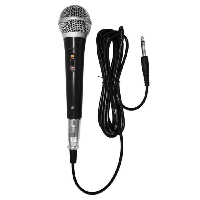 Microphone Dynamique Professionnel Pyle PDMIC59 - Unidirectionnel, Connectique XLR, Pour Chant Ou Prise De Son