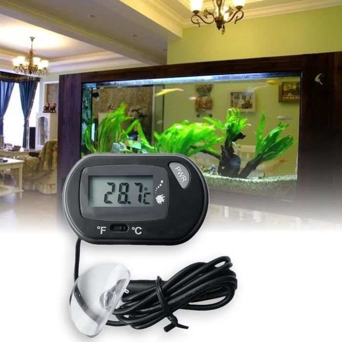 Meilleurs prix pour LCD Thermomètre à l'eau Numérique pour Terrarium, Aquarium et Vivarium