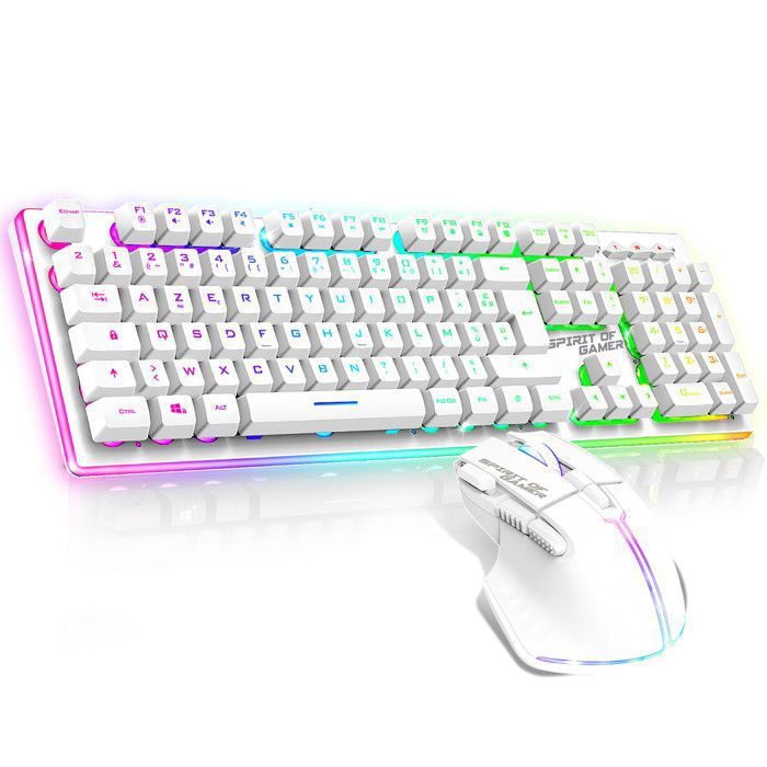 Spirit Of Gamer, Clavier Gamer sans Fil & Bluetooth RGB