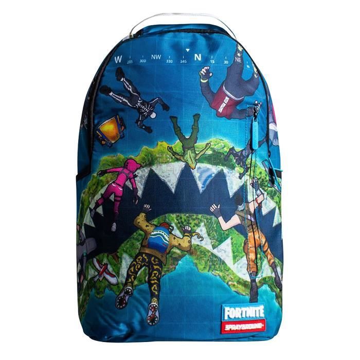 sac à dos fortnite île - sprayground - homme - bleu