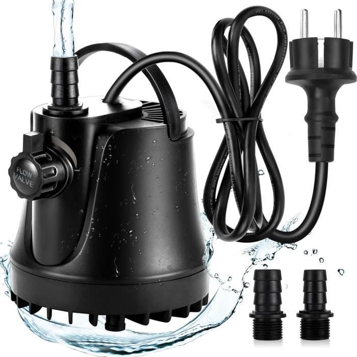 Pompe à Eau Submersible 12V 18W - Débit 800L/h, Hauteur 5m, Pour Aquarium, Fontaine, Culture Hydroponique