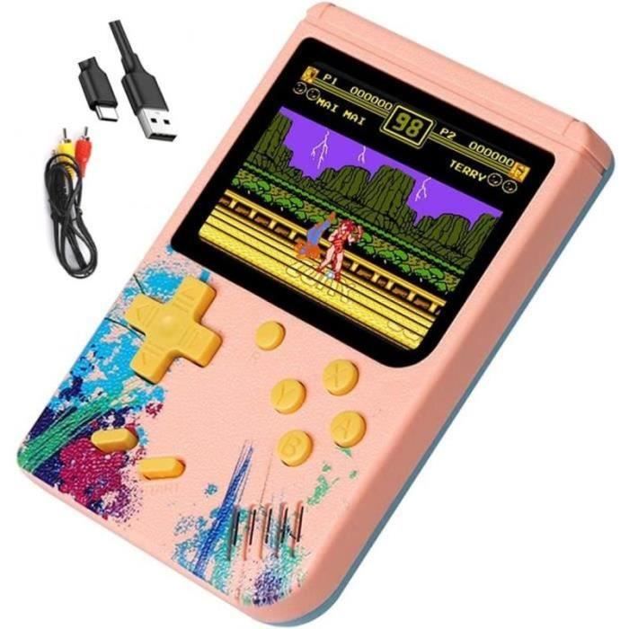 Console Portable Febotak Avec 500 Jeux Rétro – Écran 3 Pouces Et Sortie TV
