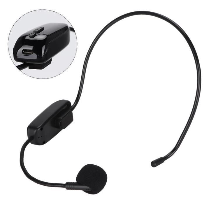 Micro-casque sans fil - TBEST - UHF - Appariement automatique - Son clair - Résistant à lusure