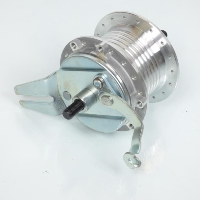 Moyeu Avant Vélo ENIX Acier 36 Trous - 3/8" - Chrome - Neuf