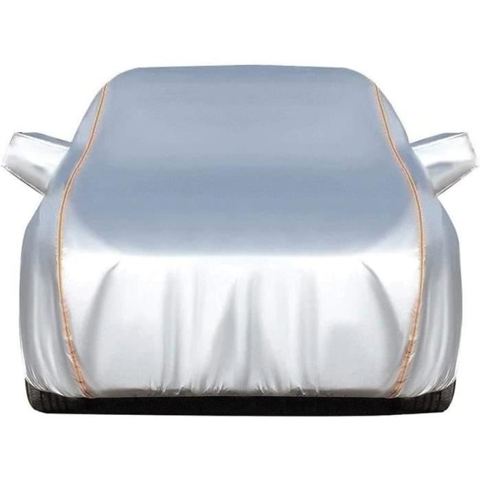 Bache Voiture Exterieur pour Renault Megane E Tech Electric 2022 2025,Housse de Voiture ImperméAble,Anti UV,Coupe Vent,Anti Neige,Anti PoussièRe Et Anti Rayures,Fermeture éClair LatéRale mr01