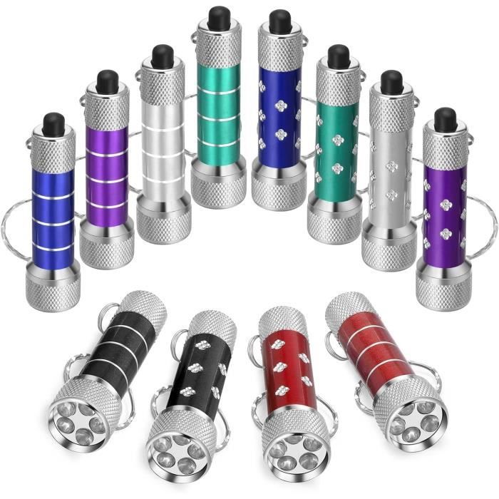 Porte-clés Lampe Torche LED Lumineuse - Mini Lampe De Poche Clé Pratique - Neuf