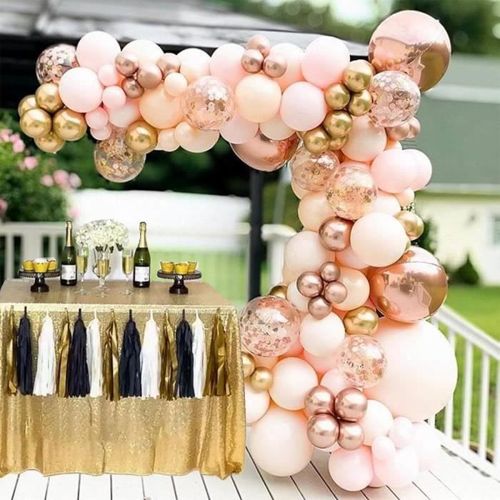 Ballons Décoratifs Pour Fête Prénatale - Bannière De Ballons Confettis Ballons Décoratifs Pour Fête Prénatale - Bannière De Ballons Confettis