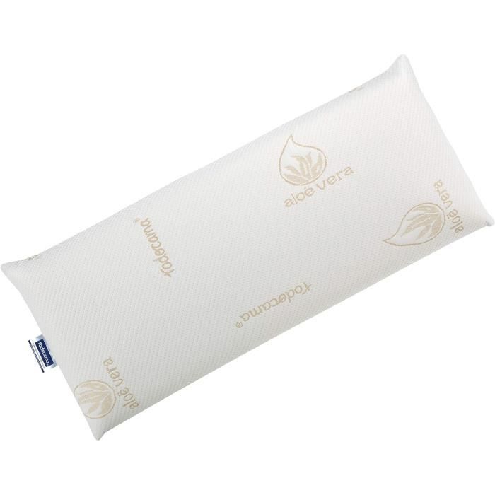 Todocama - Oreiller à mémoire de forme, noyau compact, double housse avec fermeture éclair, tissu Aloe Vera Plus, thermorégulable, adaptabilité au cou. (Lot de 2 unités - 70 cm Todocama - Oreiller à mémoire de forme, noyau compact, double housse avec fermeture éclair, tissu Aloe Vera Plus, thermorégulable, adaptabilité au cou. (Lot de 2 unités - 70 cm