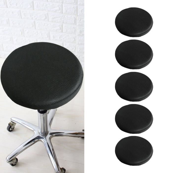 Housses élastiques Pour Tabourets Ronds - Lot De 4, Lavables, Pour Diamètre 30-45 Cm