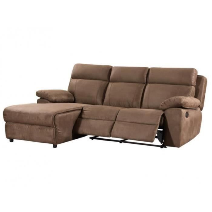 Canapé Dangle Relax En Tissu Artuki Caramel Angle