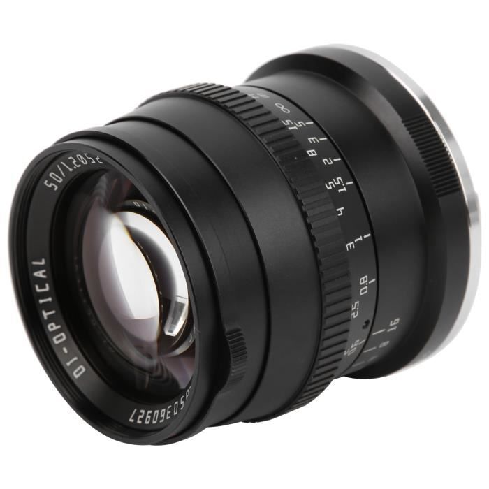 Objectif TTArtisan 50 Mm F1.2 Pour Sony E Mount - Mise Au Point Manuelle, APS-C - Léger 336 G, Pare-soleil Inclus
