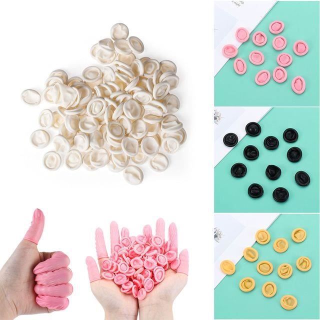 Doigtiers En Latex Jetables - Lot De 150 Pièces - Longueur 6,5 Cm - Imperméables, Antistatiques - Pour Bricolage, Jardinage, Soins