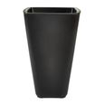 Pot de Fleur Grand - STEP 2 - Onyx noir - Avec réserve d'eau - 42,8 x 42,8 x 66 cm-1