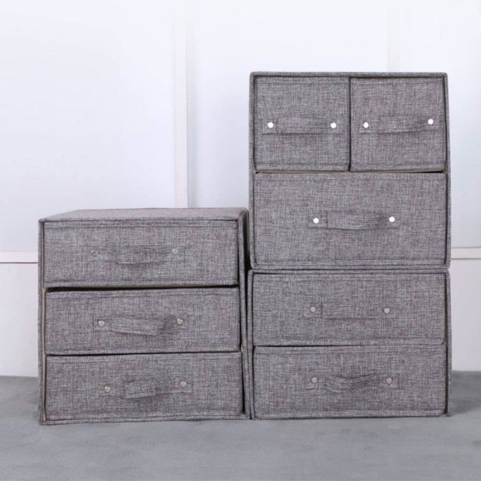 Boîte murale en plastique transparente pour sous-vêtements,armoire à 6