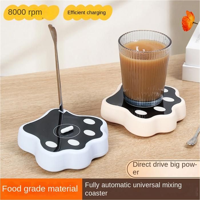 Agitateur à Café à Remonter - Mini Mélangeur Manuel En Acier Inoxydable - Lot De 1, 5 Ou 10 Pièces - Noir