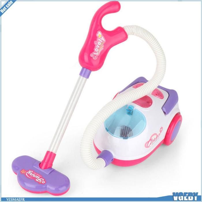 Aspirateur Jouet éducatif – Nettoyage Réaliste, Mousse Rotative, Brosses – Rose – Dès 3 Ans – Développe La Responsabilité