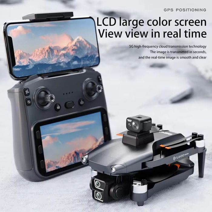 Drone M33 Max 4K UHD – Double Caméra 6K, GPS, Flux Optique, Moteurs Brushless, évitement D'obstacles, Télécommande écran Incluse, 20 Min De Vol