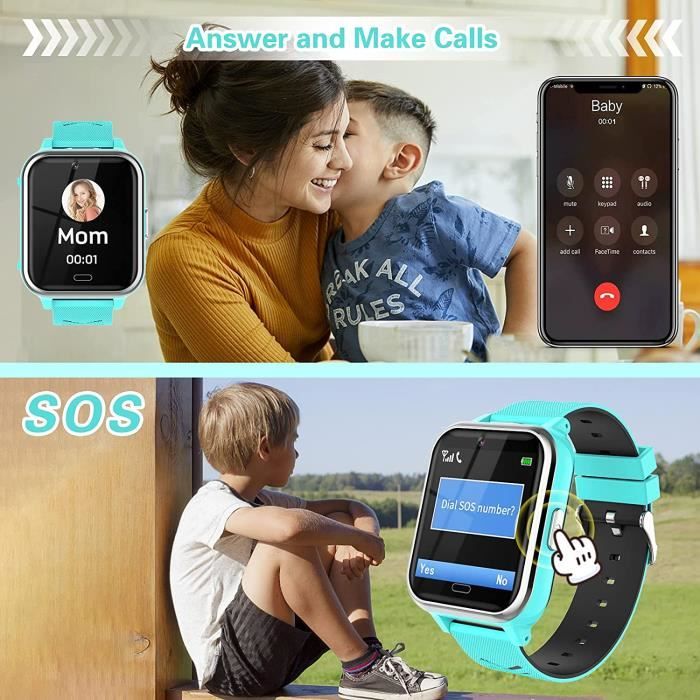 YENISEY Montre Connect e Enfant Smartwatch T l phone Fille Gar on