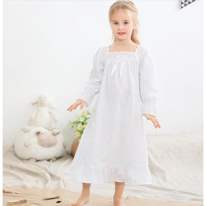 robe de nuit blanche mere et fille