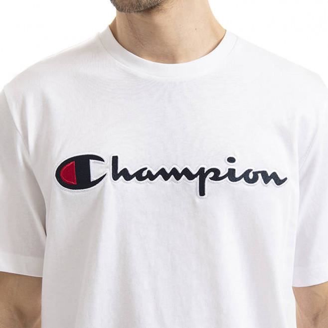 T shirt champion blanc on sale