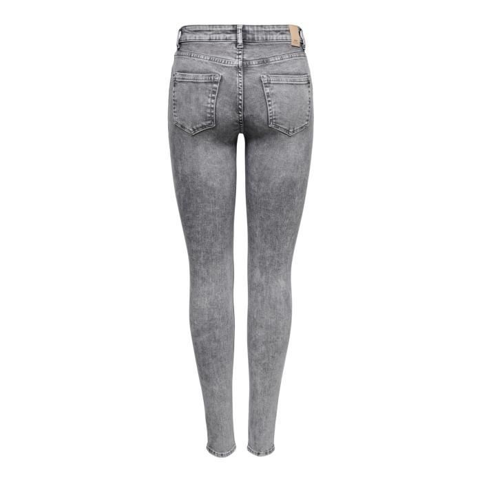 Jeans femme Only Onlblush Tai918 Noos gris clair Sx34