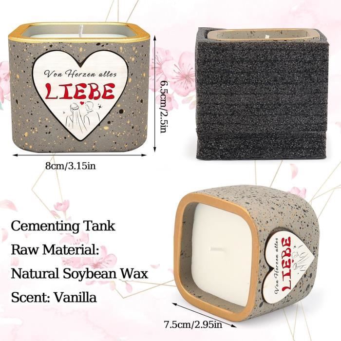 Coffret Cadeau Luxe Femme | Bougie Parfumée Lavande 350g, Bracelet Jaspe, Savon Rose, Miroir, Idéal Anniversaire - 5