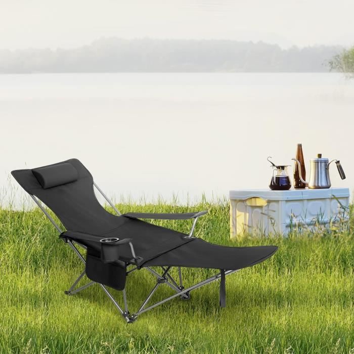 WOLTU 2 x Chaises de Camping Pliante, Chaise de Pêche Extérieur