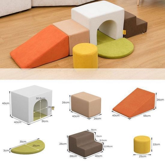 Test BanaSuper blocs mousse éducatifs modulables : parcours motricité