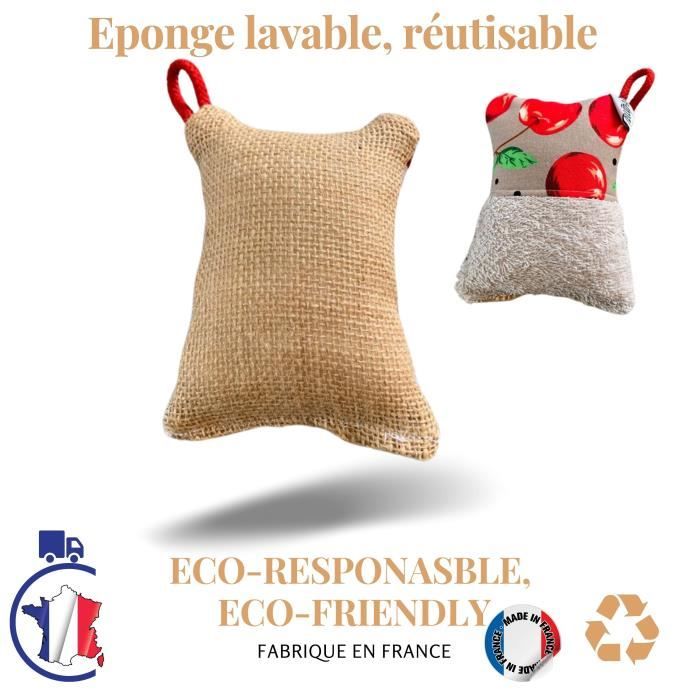 Eponge lavable écologique fabriquée en France - Réutilisable