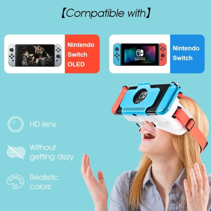 Lunette Casque réalité virtuelle 3D VR intelligent compatible pour Nintendo  Switch /Nintendo Switch OLED - Cdiscount Téléphonie