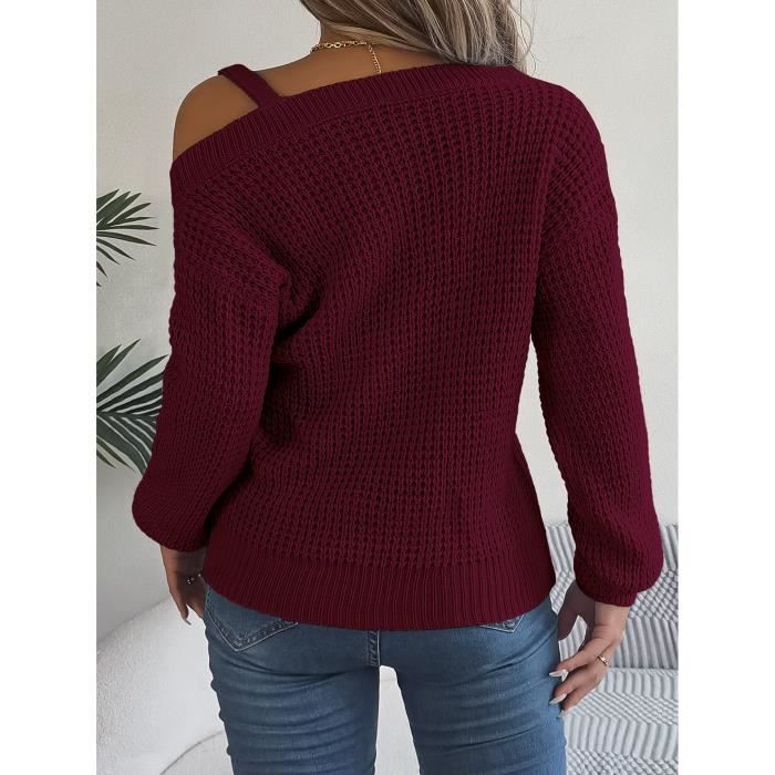 Pull laine epaule new arrivals dénudée