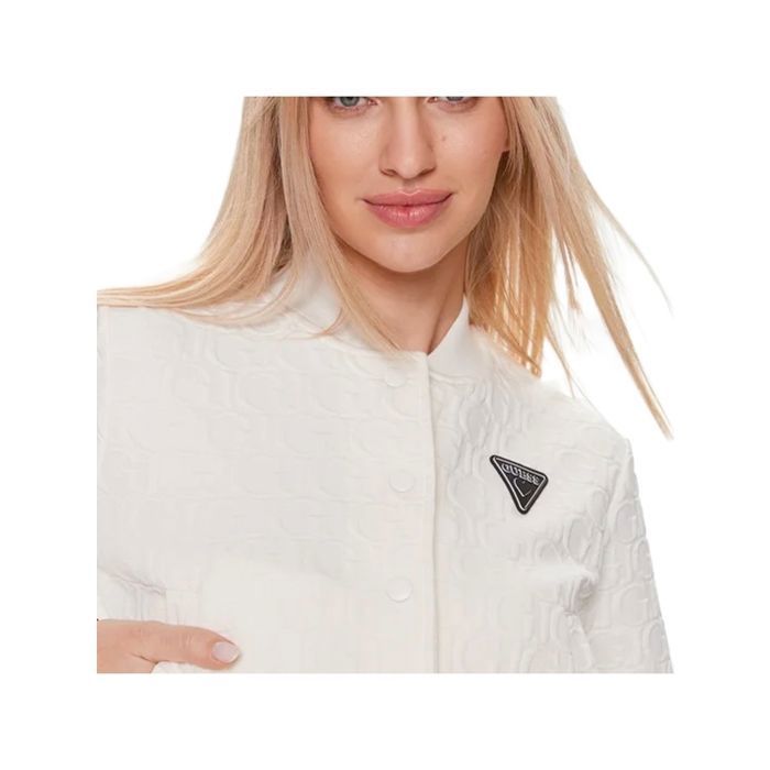 Gilet Guess Femme cheri Blanc Synthetique Blanc Cdiscount Pret a Porter
