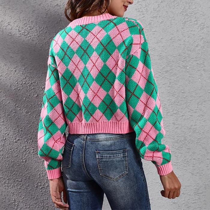 Pull hot sale losange femme