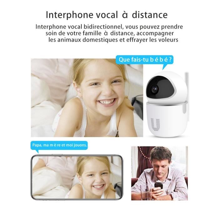 Babyphone vidéo Wi-Fi Caméra Moniteur Bébé - PIMPIMSKY - Tuya