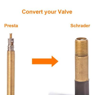 Bike Bits Lot de 2 adaptateurs de valve Presta en laiton