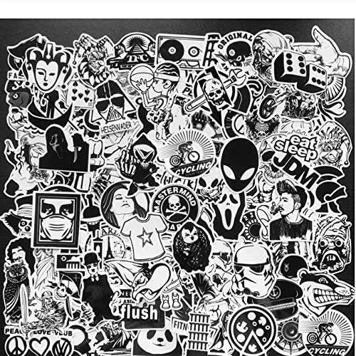 Autocollants [150 pcs], Noir Blanc Graffiti Vinyle Autocollants